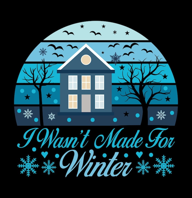 वेक्टर winter tshirt design