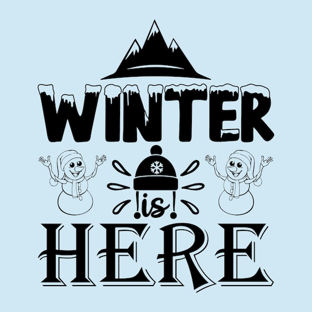 Winter Typography Design