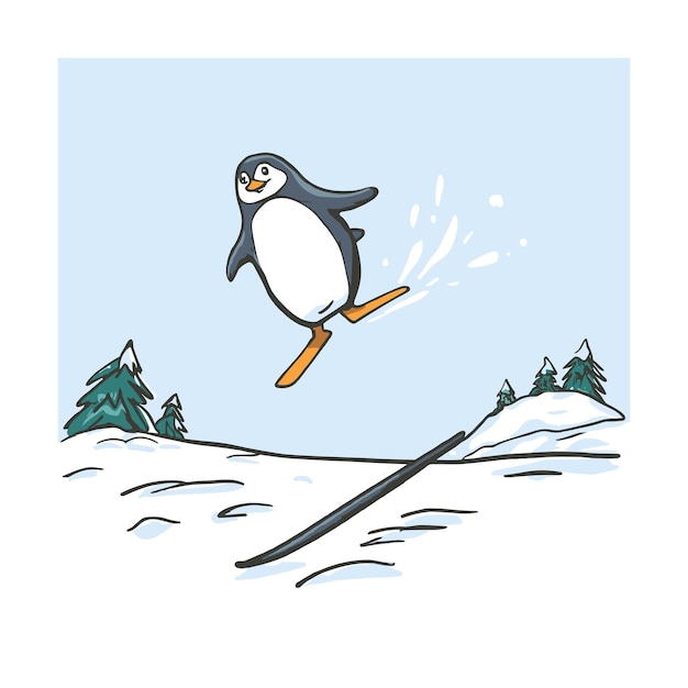 winter vector art illustration