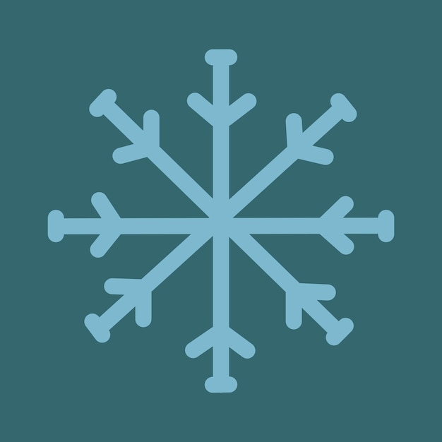 Winter vector snowflake isolated illustration