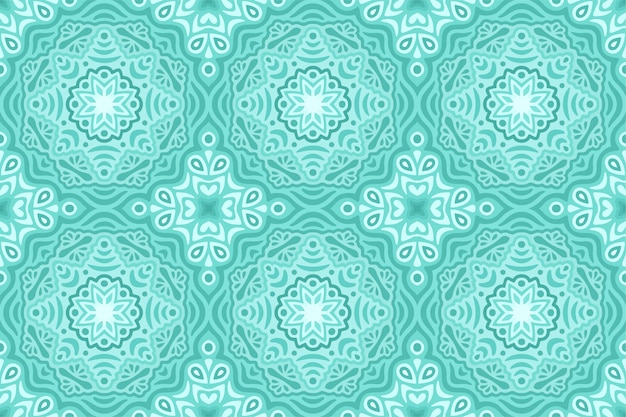 Winter web background with blue seamless pattern
