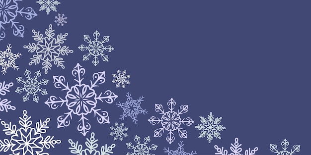 Winter Wonderland Snowflake Pattern Background