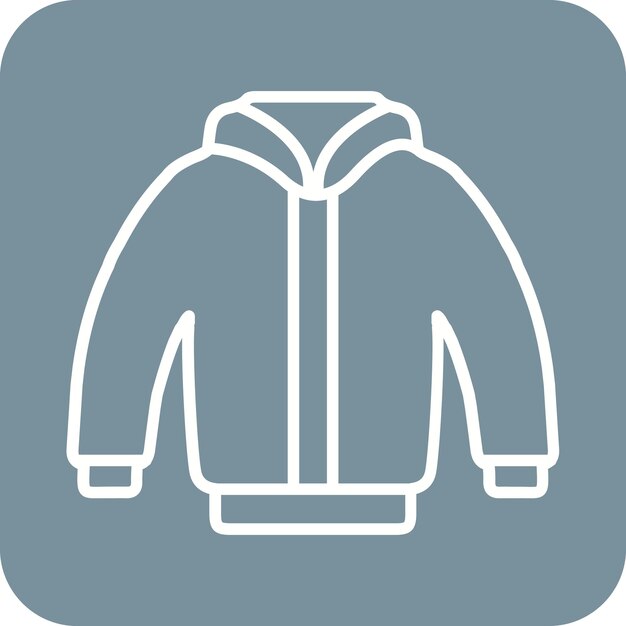 Wintercoat vector icoon Kan worden gebruikt voor Winter icoon set