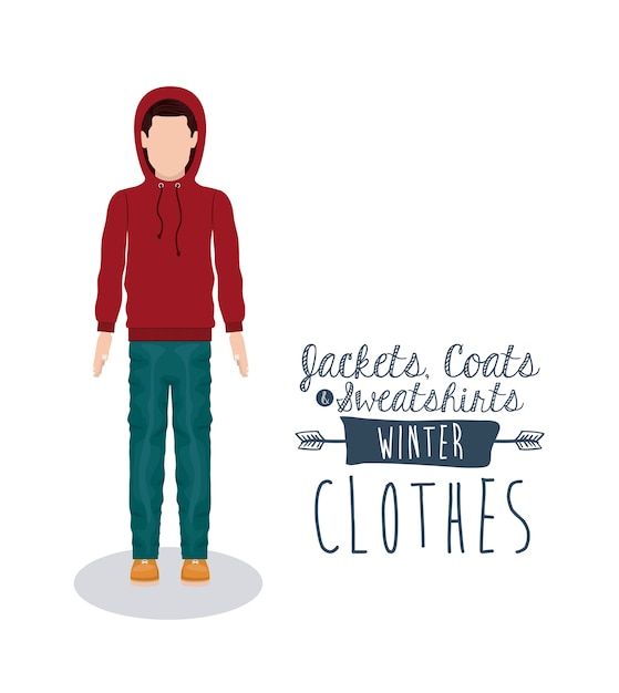 Winterkleding ontwerp