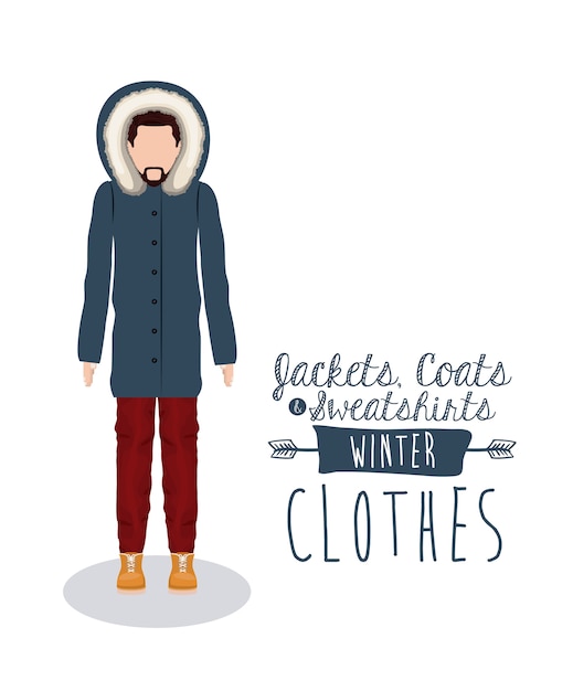 Winterkleding ontwerp