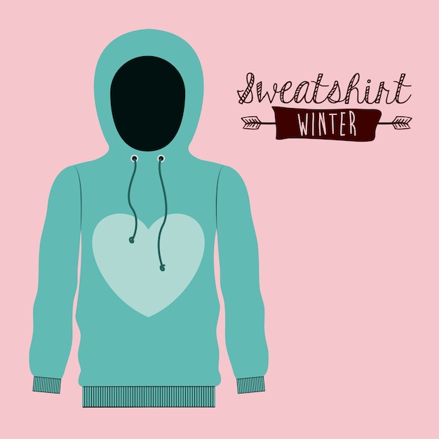 Vector winterkleding ontwerp