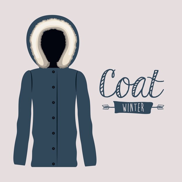 Vector winterkleding ontwerp