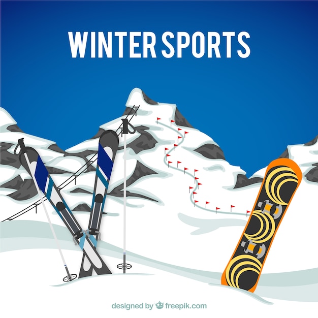 Vector wintersport