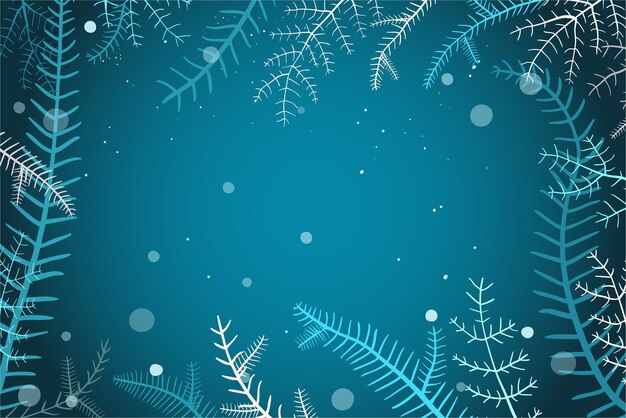 Vector wintertime xmas dark blue cartoon