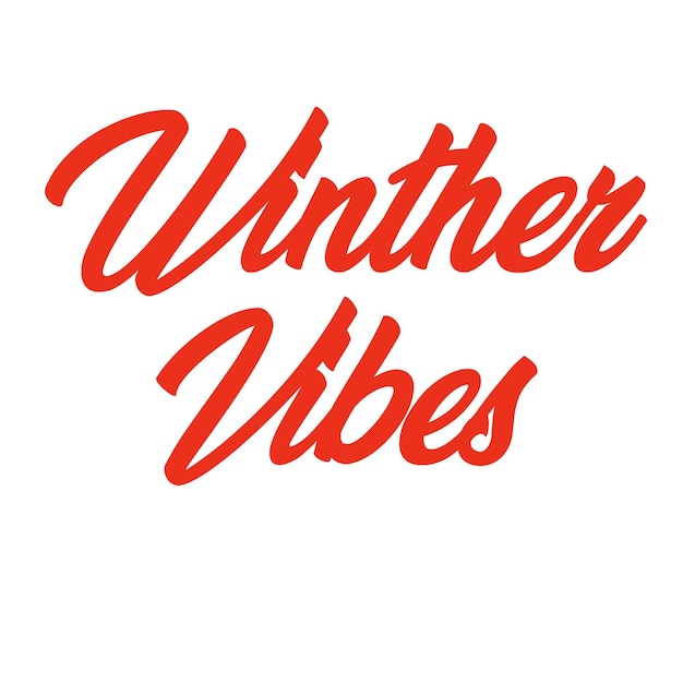 Winther vibes inscription in groove style