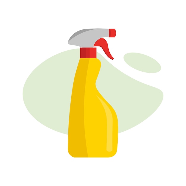 Icona piana dell'elemento di design dell'illustrazione dello strumento dello spruzzatore di pulizia