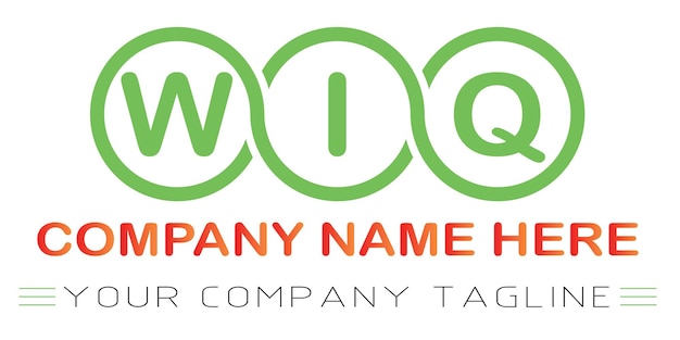 Vector wiq letter logo design