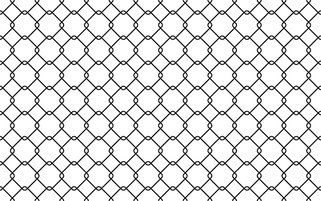 Vector wire mesh seamless pattern flat vector illustration