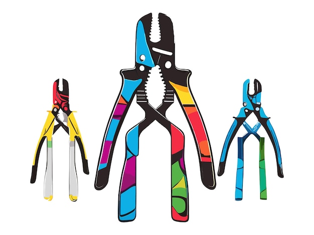 Wire Stripper's silhouet illustratie vector ontwerp