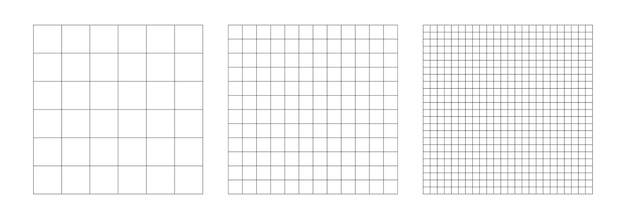Wireframe grid backgrounds set