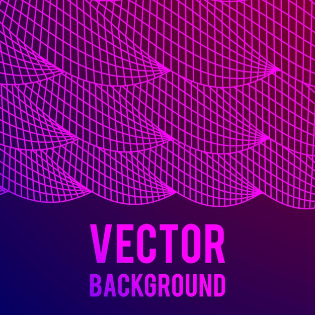 Wireframe mesh twist kolommen achtergrond met kopie ruimte verbindingsstructuur big data visualisatie...