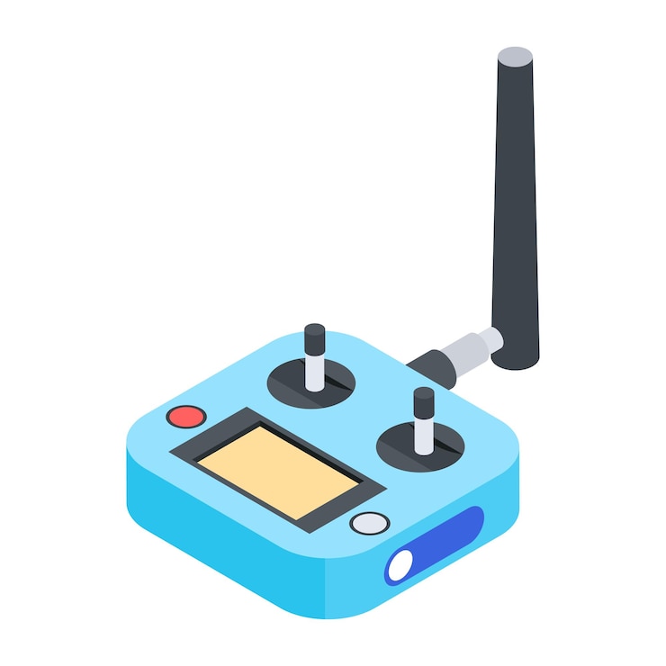 Vector wireless gadgets isometric icon