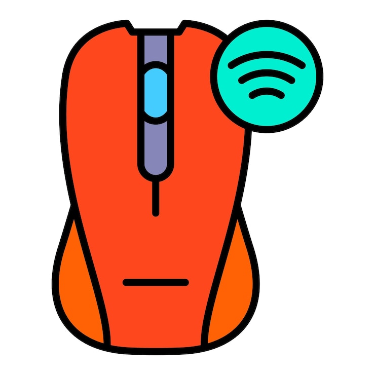 Vector wireless mouse icon