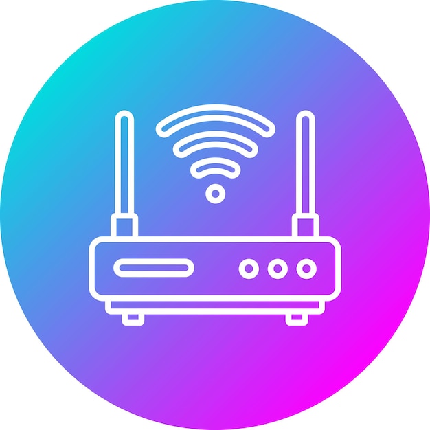 Wireless Router vector icon Can be used for Computer and Hardware iconset