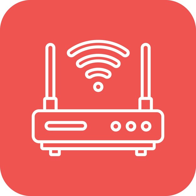 Wireless Router vector icoon Kan worden gebruikt voor Computer en Hardware iconset