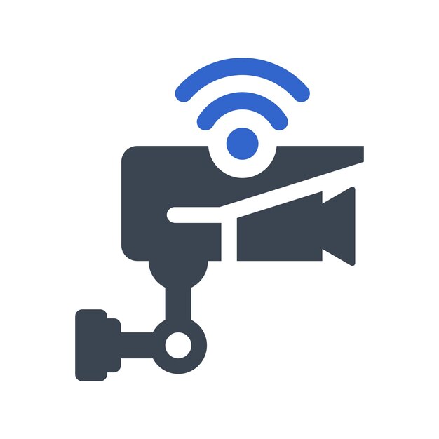 Wireless security camera icon