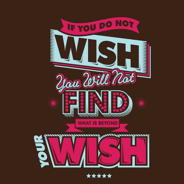 Wish Typography