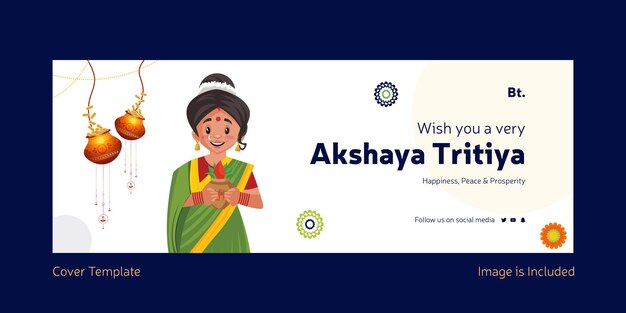 とても幸せなAkshayaTritiyaカバーデザインをお祈りします