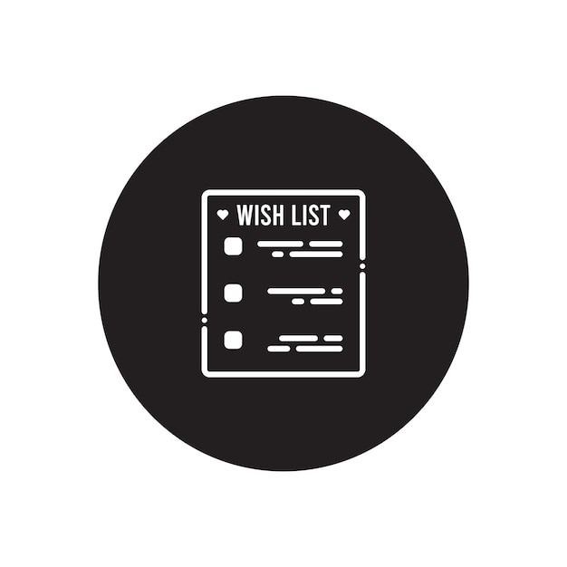 wishlist icon vector