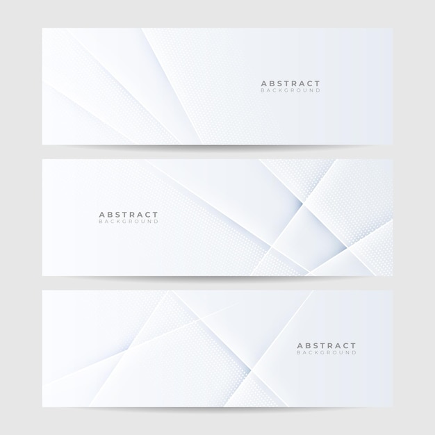 Wit abstract modern bannerontwerp als achtergrond Vector grafische patroonsjabloonillustratie