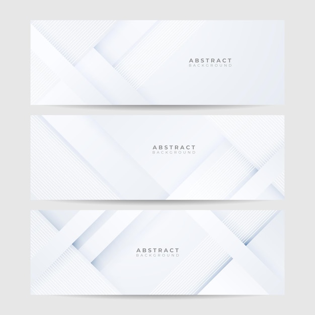 Wit abstract modern bannerontwerp als achtergrond Vector grafische patroonsjabloonillustratie