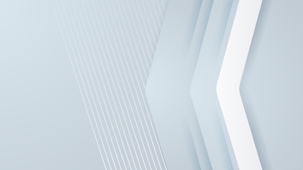 Wit abstract modern ontwerp als achtergrond Abstracte witte geometrische pijlvorm met de bannerachtergrond van het futuristische technologieconcept