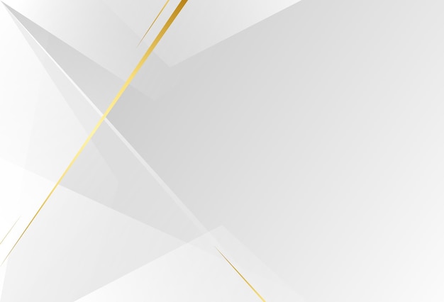 Wit-grijze en gouden abstracte achtergrond Vector eps10