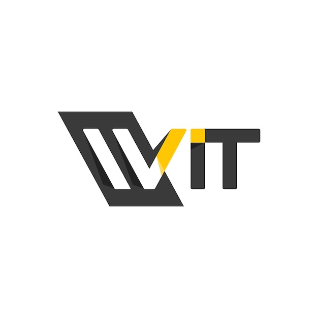 WIT modern letterteken logo-ontwerp