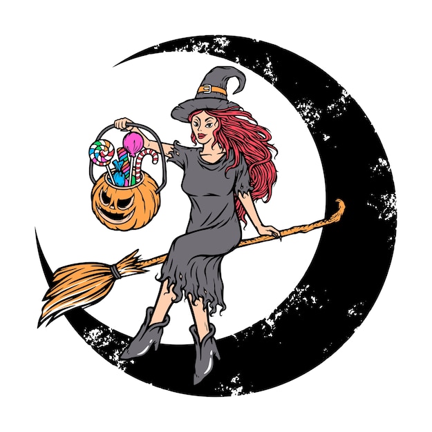 Witch brings Halloween candy