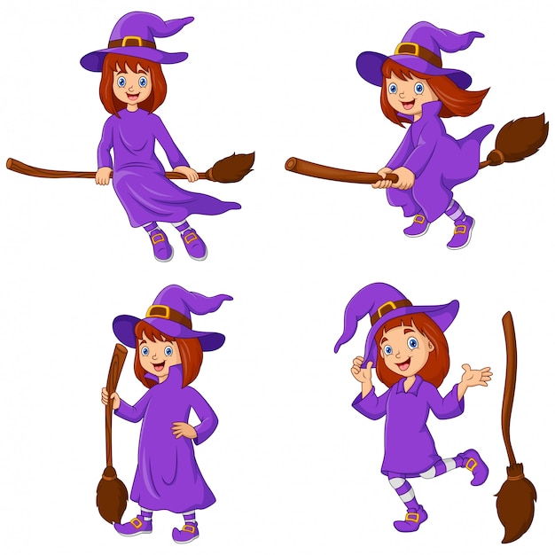 The witch cartoon collection set