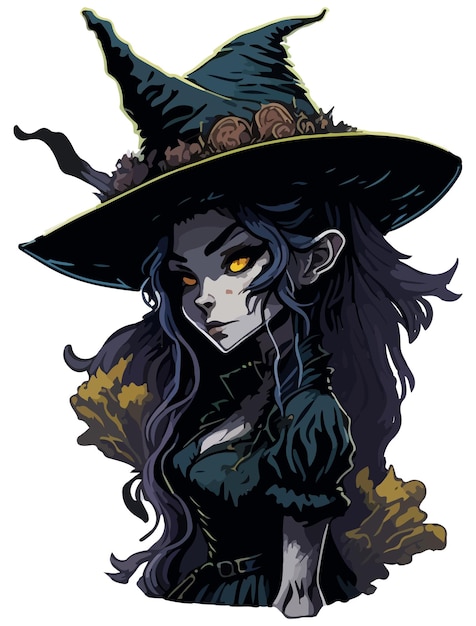 Vector witch of darkness