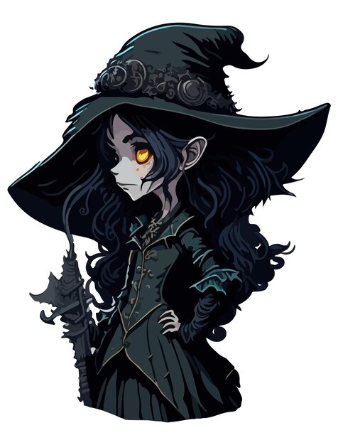 Vector witch of darkness