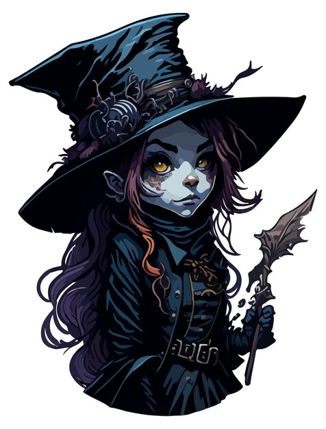 Vector witch of darkness