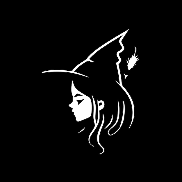 Witch High Quality Vector Logo Vector illustration ideal for Tshirt graphic