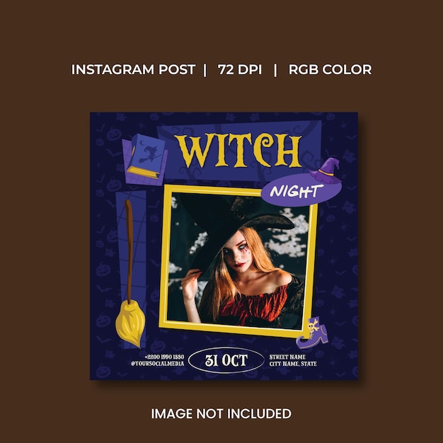 Witch Night Socials Media