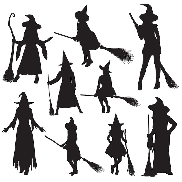 Witch silhouette