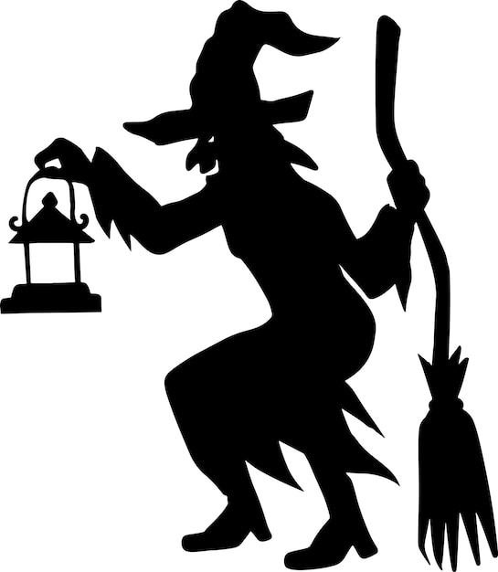 Witch silhouette