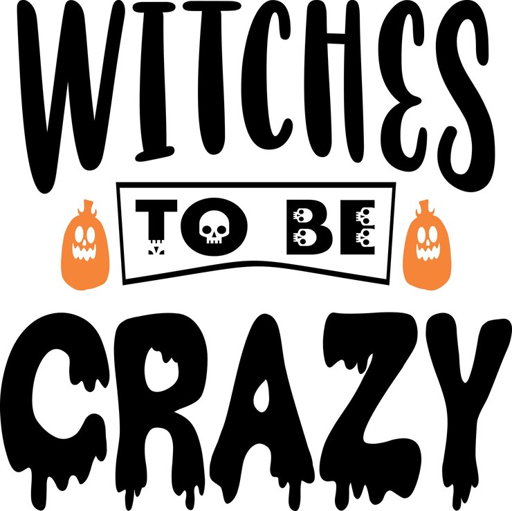 वेक्टर witches to be crazy