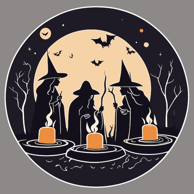 Vector witches' gathering