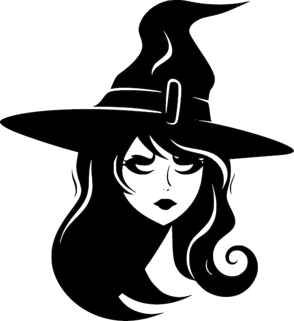 Witchy High Quality Vector Logo Vector illustration ideal for Tshirt graphic