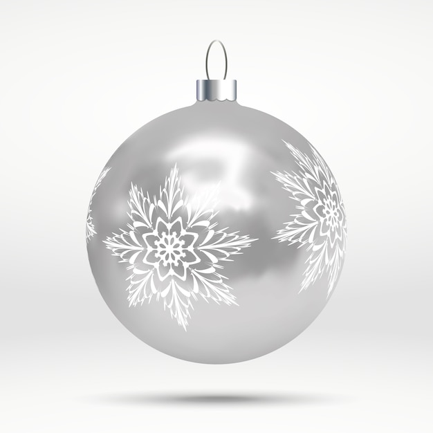  with decorated Christmas trees ball over white 