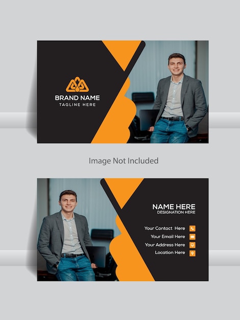 with image business card design timeless illustration using vector artwork