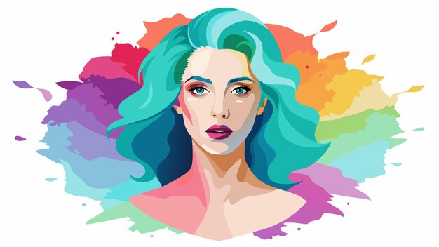 Vector with a luxurious set of watercolor paints any artist can achieve the dreamy and ethereal effects