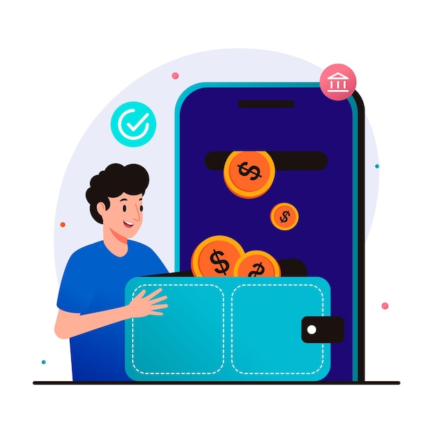 Vector withdraw money to wallet balance