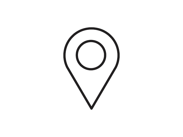 Within a flatstyle depiction location marker distinguishes itself urban map denoting a precise spot